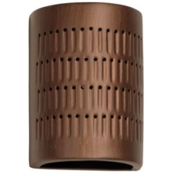 Zenia-8.5-inch-high-ceramic-copper-up/down-LED-outdoor-wall-light