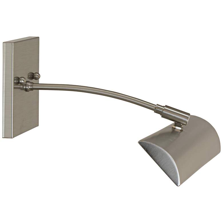 Image 1 Zenith 12" Wide Satin Nickel Direct Wire LED Picture Light
