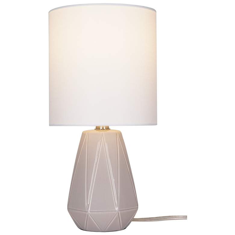 Image 1 Zenith 16.5" High Gray Ceramic Table Lamp