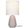 Zenith 16.5" High Gray Ceramic Table Lamp