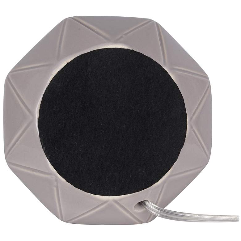 Image 2 Zenith 16.5" High Gray Ceramic Table Lamp more views