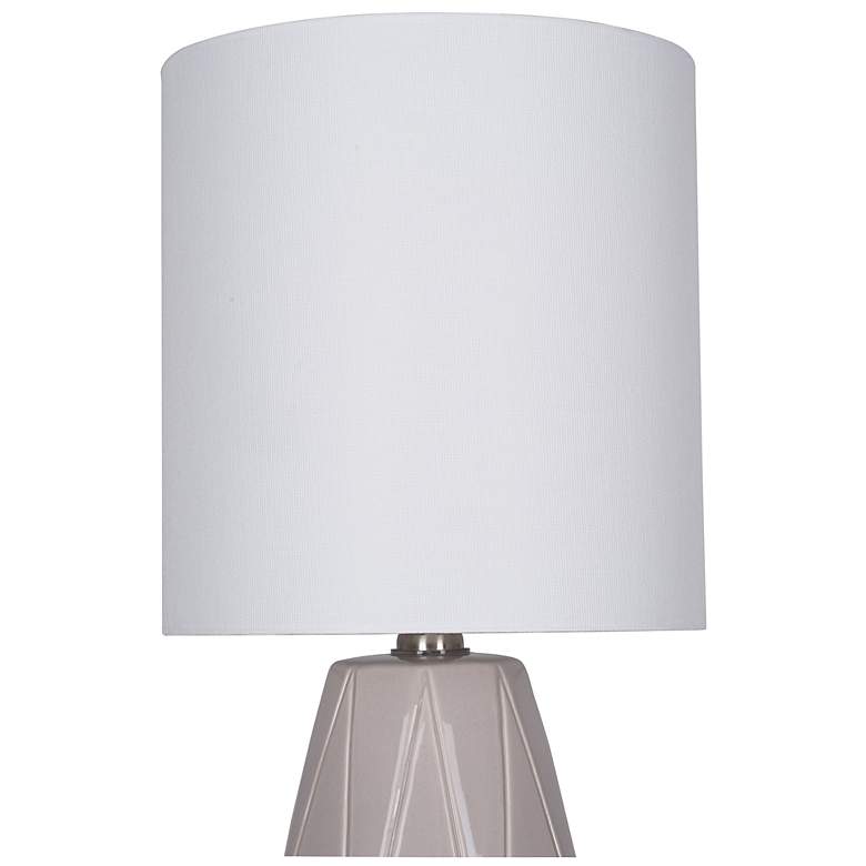 Image 5 Zenith 16.5" High Gray Ceramic Table Lamp more views