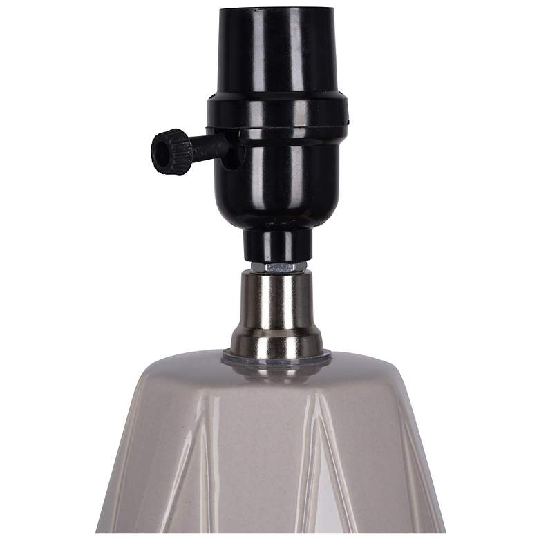 Image 7 Zenith 16.5" High Gray Ceramic Table Lamp more views