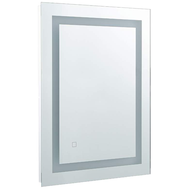 Image 1 Zenith 19" x 25" Rectangular LED Lighted Vanity Wall Mirror