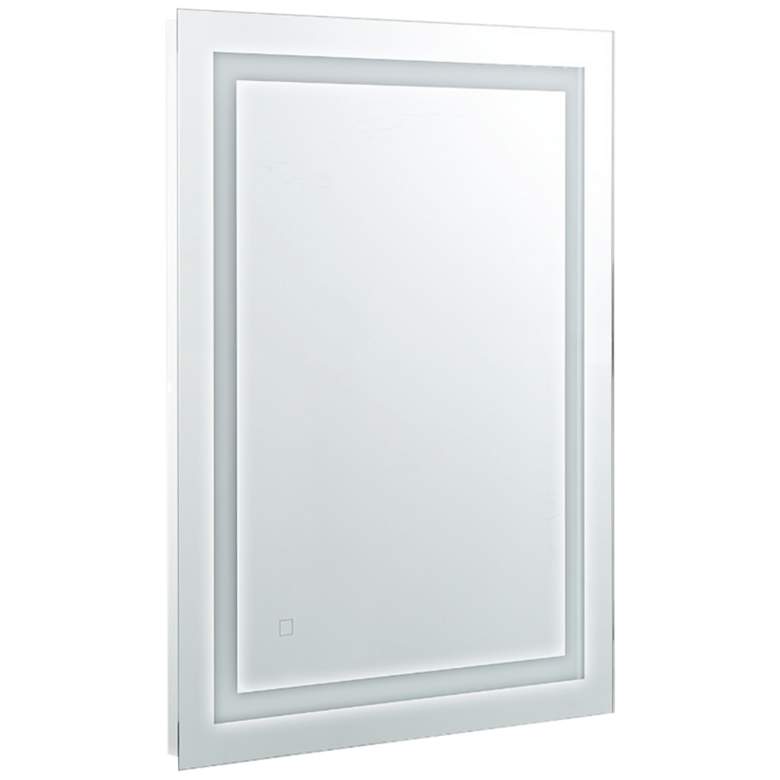 Image 1 Zenith 24 inch x 32 inch Rectangular LED Lighted Vanity Wall Mirror