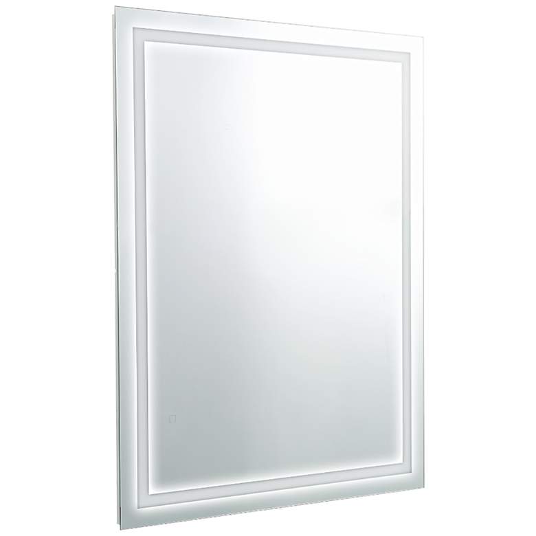 Image 1 Zenith 36 inch x 48 inch Rectangular LED Lighted Vanity Wall Mirror