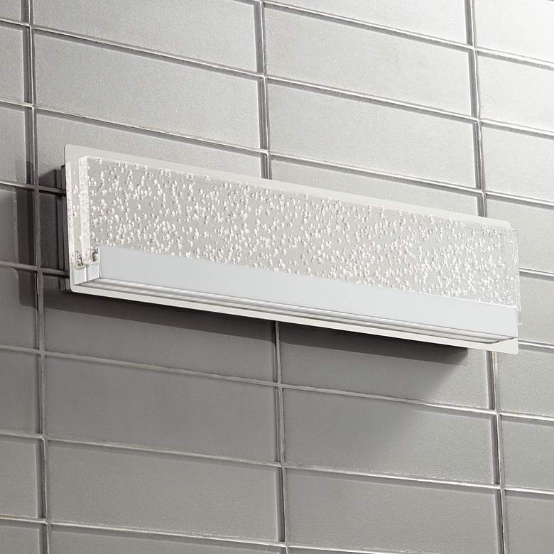 Image 1 Zenna 23 1/2" Wide Chrome and Acrylic LED Bath Light