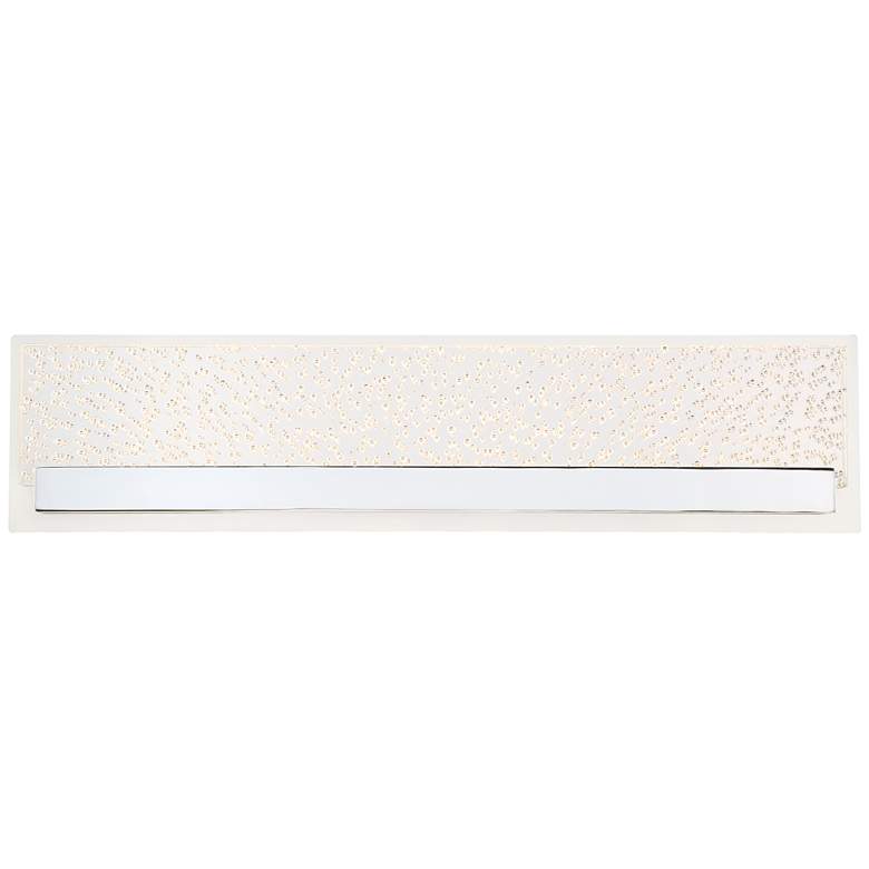 Zenna 23 1/2&quot; Wide Chrome and Acrylic LED Bath Light more views