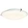 Zenon 16" Wide Brushed Steel Round Ceiling Light