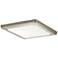 Zeo 10" Wide Square Brushed Nickel 3000K LED Ceiling Light