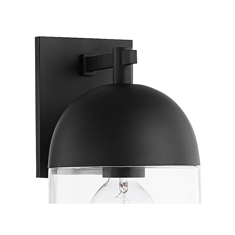 Image 2 Zephyr 11 1/4" High Textured Black Outdoor Wall Light more views