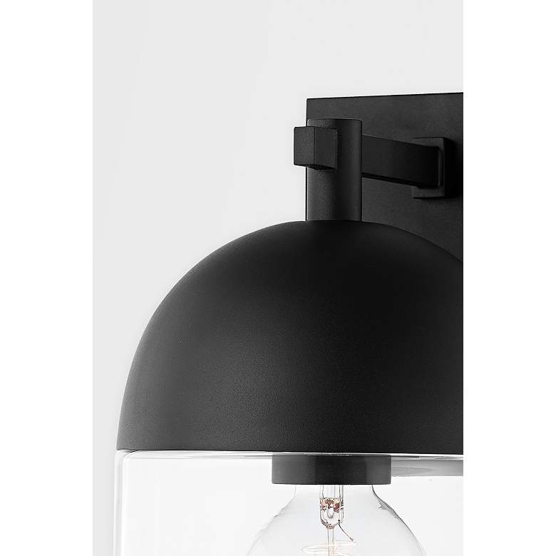 Image 3 Zephyr 11 1/4" High Textured Black Outdoor Wall Light more views