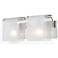 Zephyr 15 1/4" Wide Brushed Nickel 2-Light Bath Light