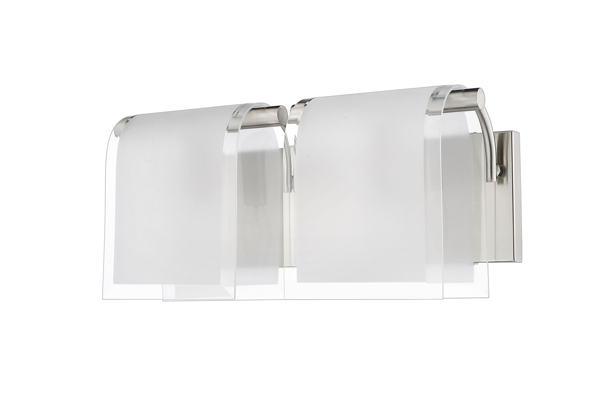 Image 4 Zephyr 15 1/4" Wide Brushed Nickel 2-Light Bath Light more views