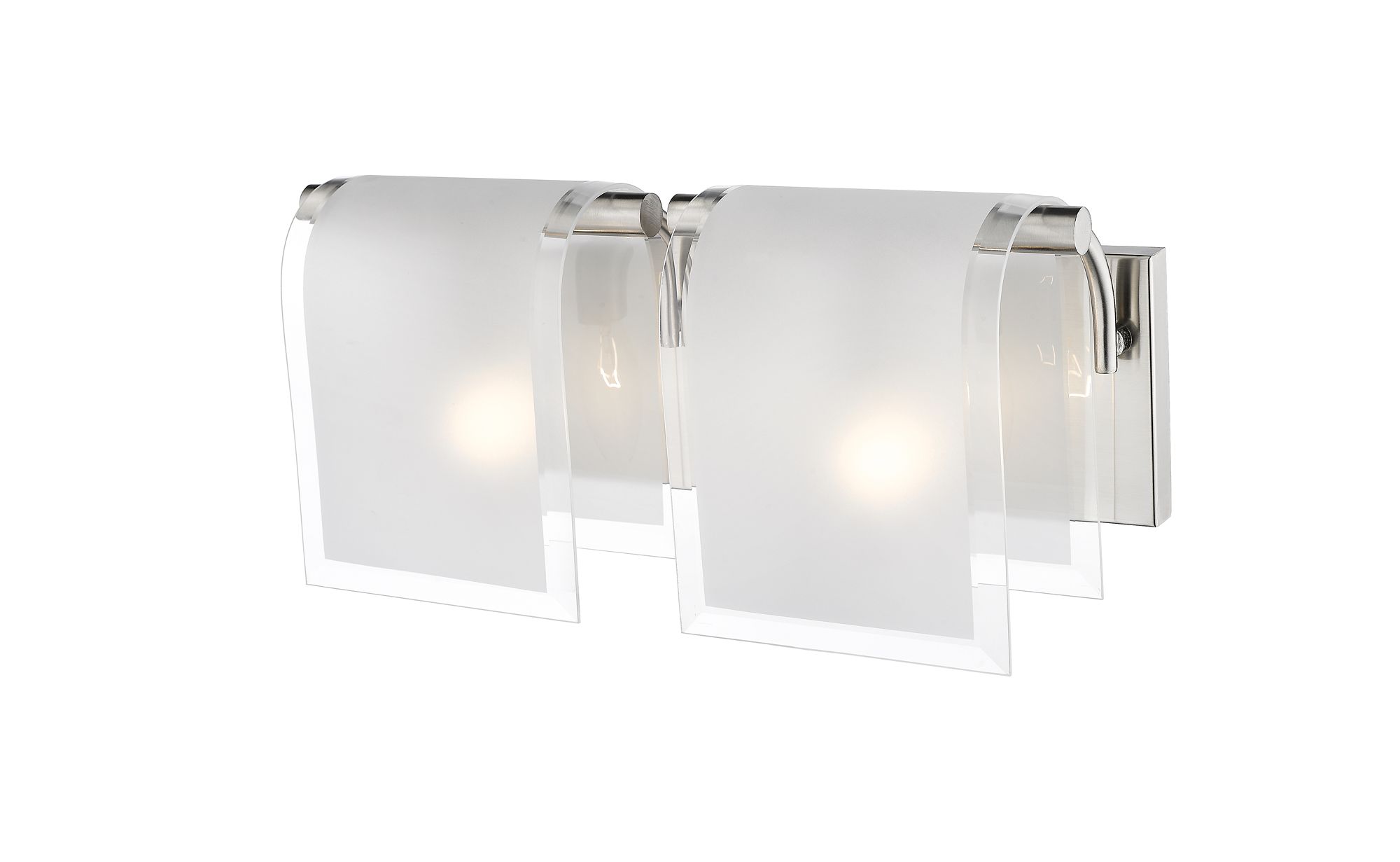 Image 5 Zephyr 15 1/4" Wide Brushed Nickel 2-Light Bath Light more views