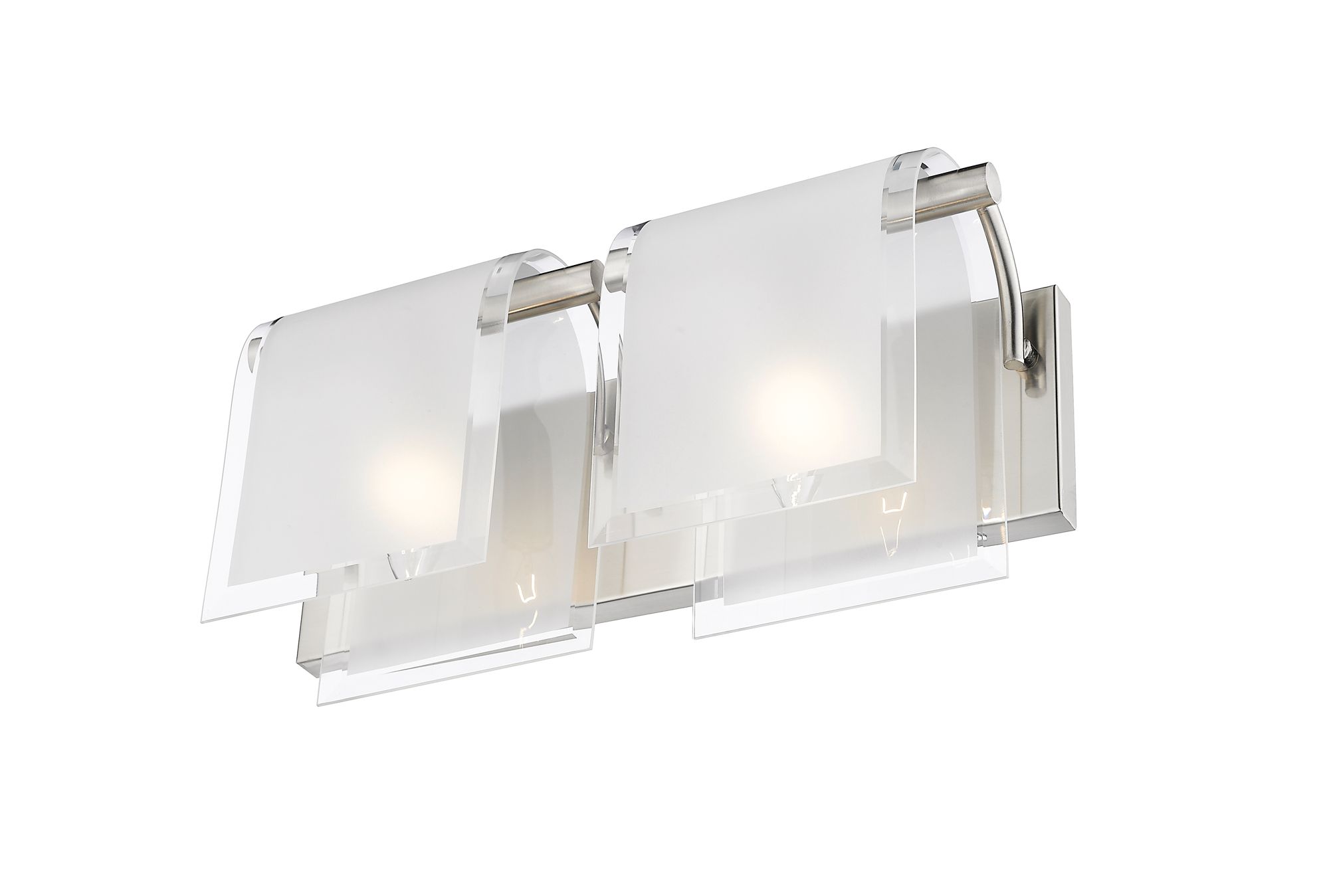Image 7 Zephyr 15 1/4" Wide Brushed Nickel 2-Light Bath Light more views