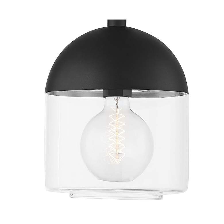Image 2 Zephyr 15" High Textured Black Outdoor Hanging Light more views