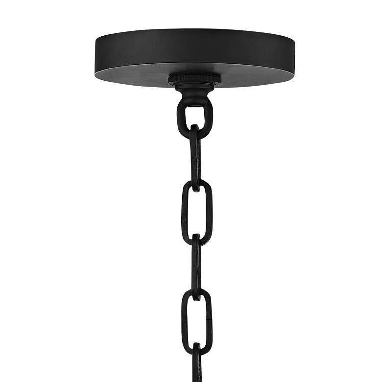 Image 4 Zephyr 15" High Textured Black Outdoor Hanging Light more views