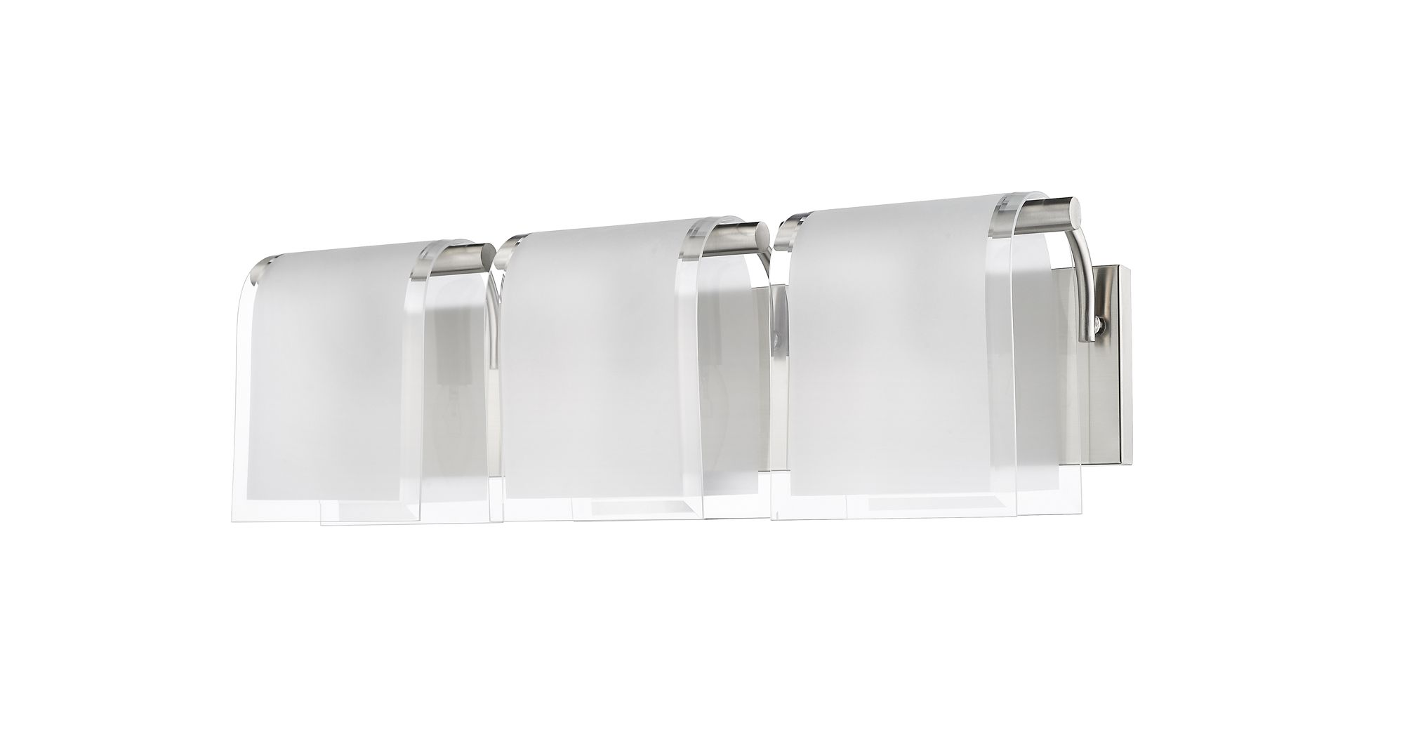 Zephyr 23" Wide Brushed Nickel 3-Light Bath Light in scene