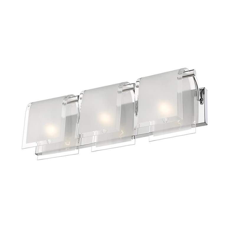 Image 6 Zephyr 23" Wide Chrome 3-Light Bath Light more views