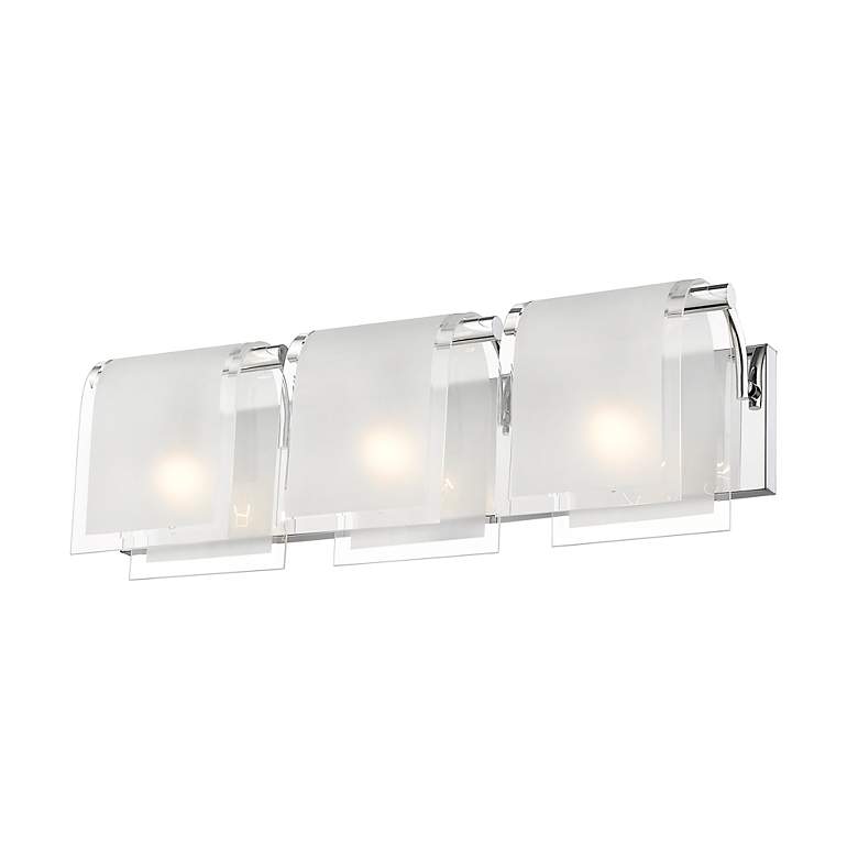 Image 7 Zephyr 23" Wide Chrome 3-Light Bath Light more views