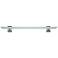 Zephyr 25" Wide Stainless Steel and Glass Bath Shelf