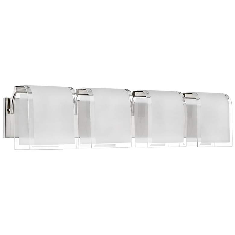 Image 2 Zephyr 30 3/4 inch Wide Brushed Nickel 4-Light Bath Light