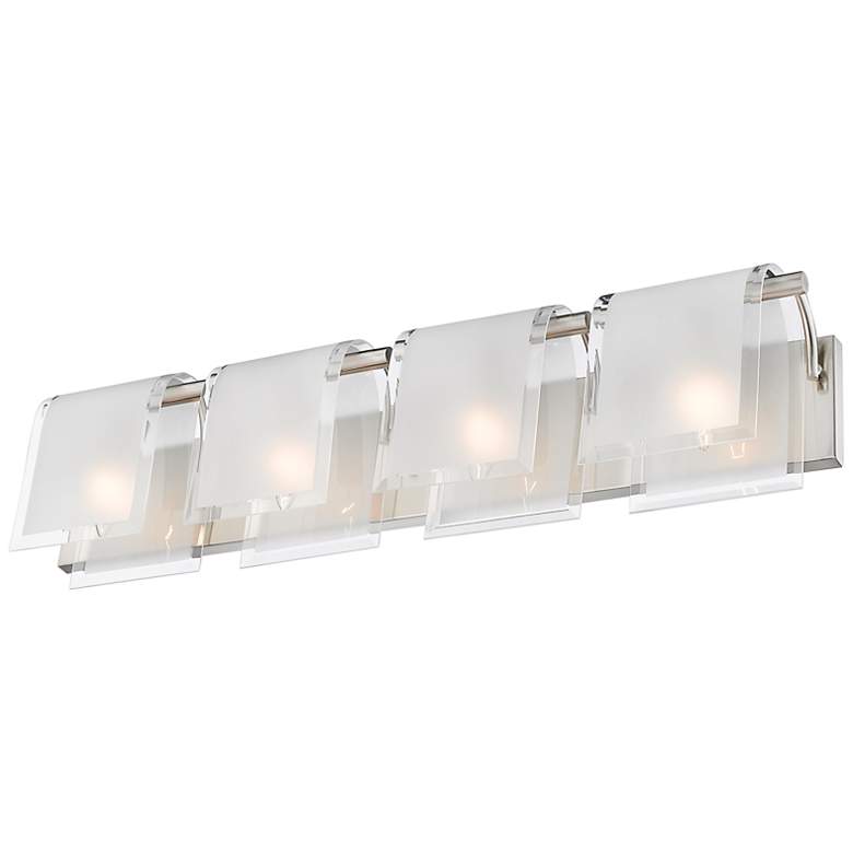 Image 4 Zephyr 30 3/4 inch Wide Brushed Nickel 4-Light Bath Light more views