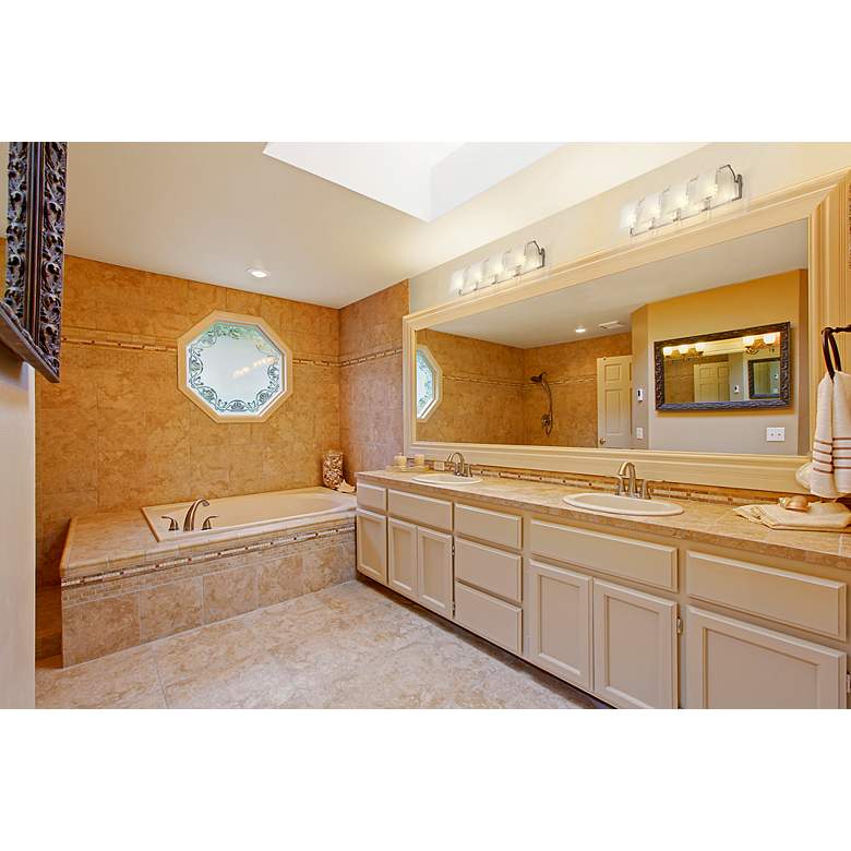 Image 6 Zephyr 30 3/4" Wide Brushed Nickel 4-Light Bath Light more views