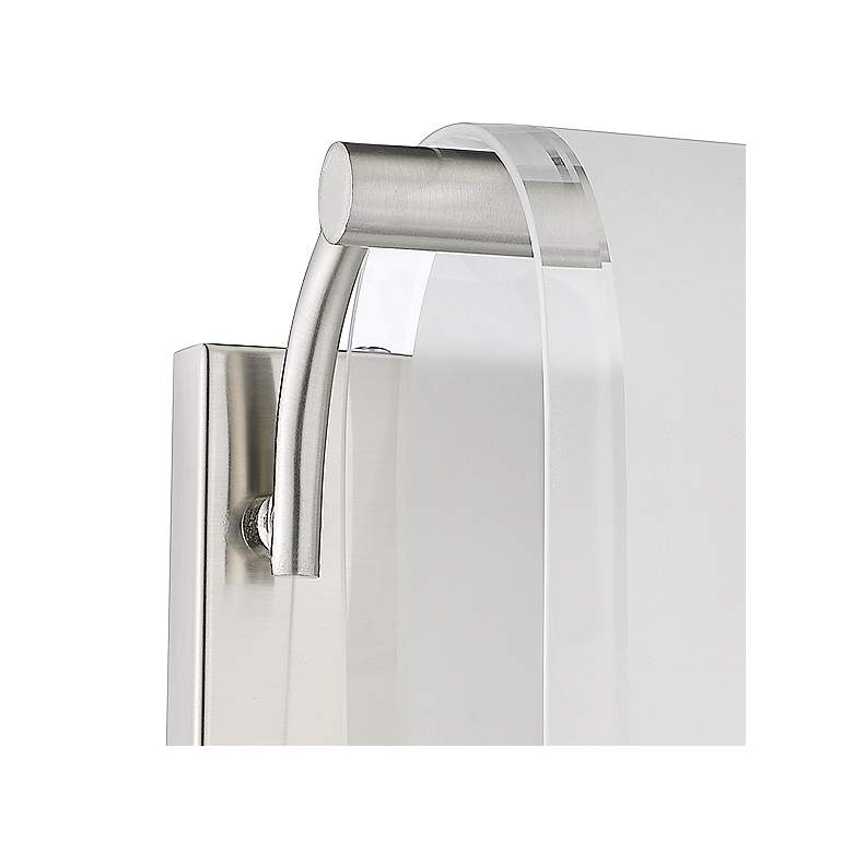 Image 3 Zephyr 7" High Brushed Nickel Wall Sconce more views