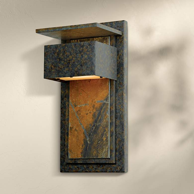 Image 1 Zephyr Collection Slate 18 inch High Outdoor Wall Light