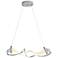 Zephyr LED Pendant - Vintage Platinum Finish - Standard Height