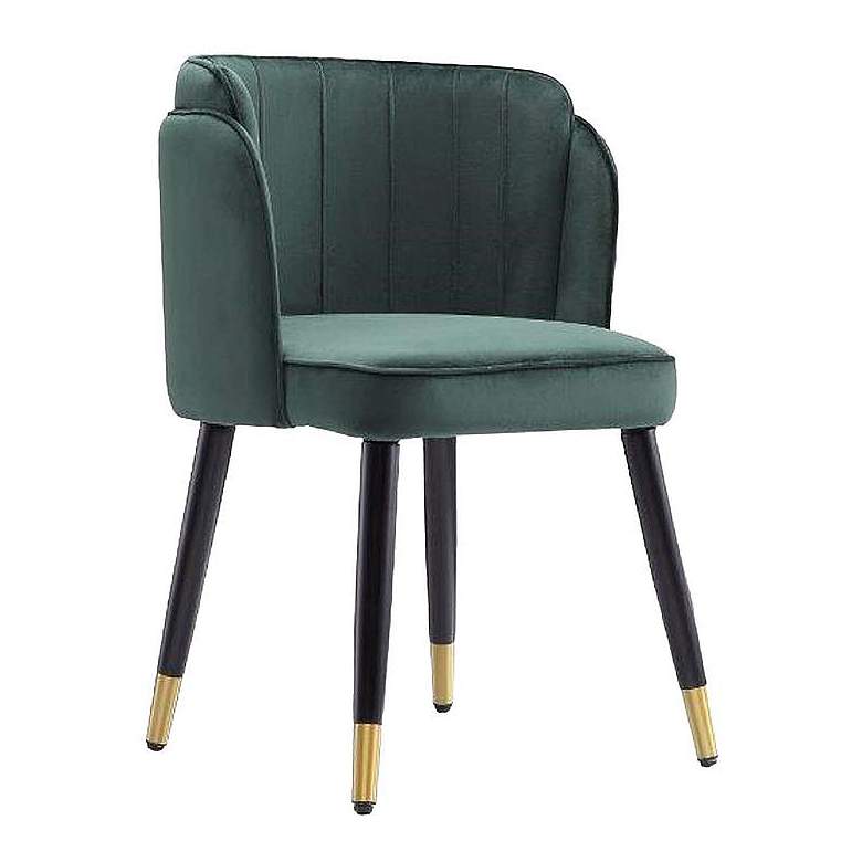 Image 1 Zephyr Velvet Dining Chair in Hunter Green