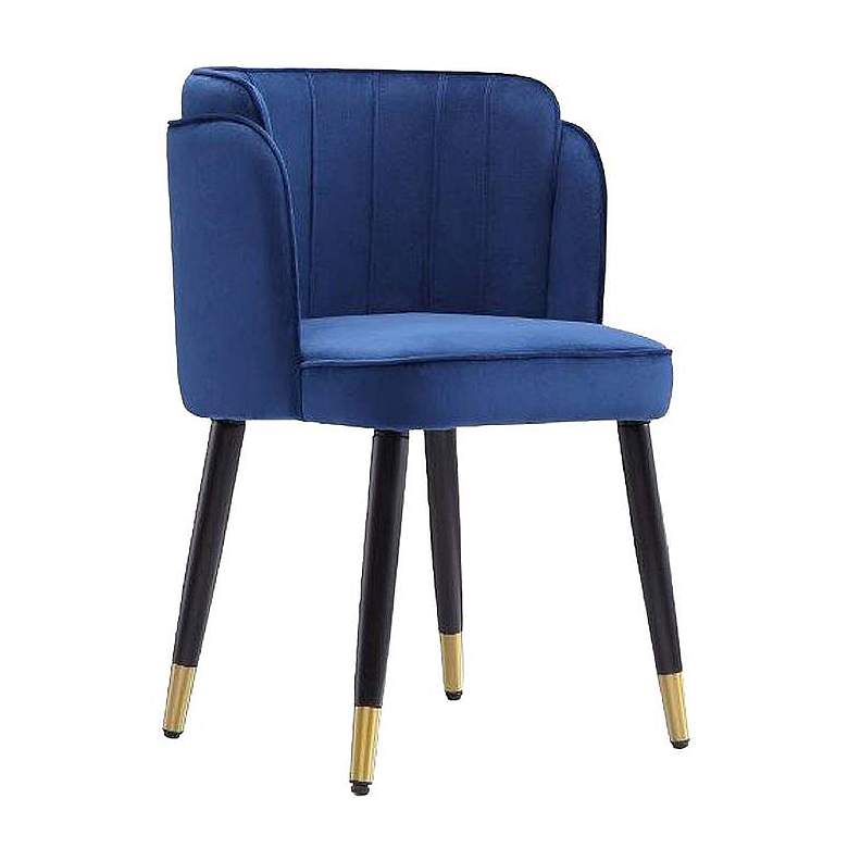 Image 1 Zephyr Velvet Dining Chair in Royal Blue