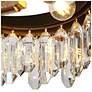 4_Zephyrine 16" Wide Brass and Crystal 4-Light Chandelier more views