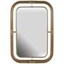 Zerbot Aged Brass 28 1/4" x 42 1/4" Rectangular Wall Mirror