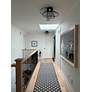 3_Zeta 1-Light 20" Wide Black Flush Mount more views