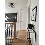 4_Zeta 1-Light 20" Wide Black Flush Mount more views
