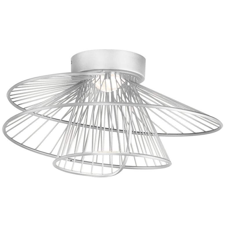 Image 1 Zeta 1-Light 20" Wide Matte White Flush Mount