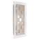 Zeus Brushed Steel Checkered ADA Compliant Sconce