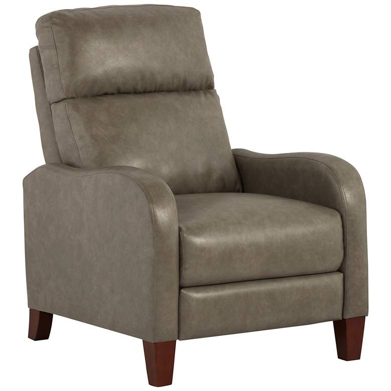 Image 1 Zeus Chelsea Egret Bonded Leather 3-Way Recliner Chair