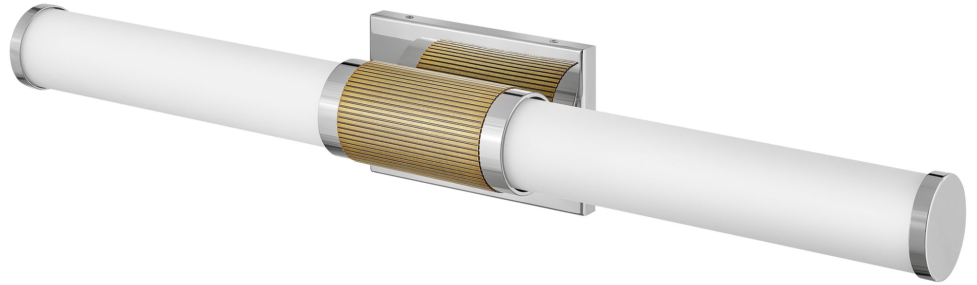 Zevi 29" Wide Polished Nickel Brass 2-Light LED Bath Light