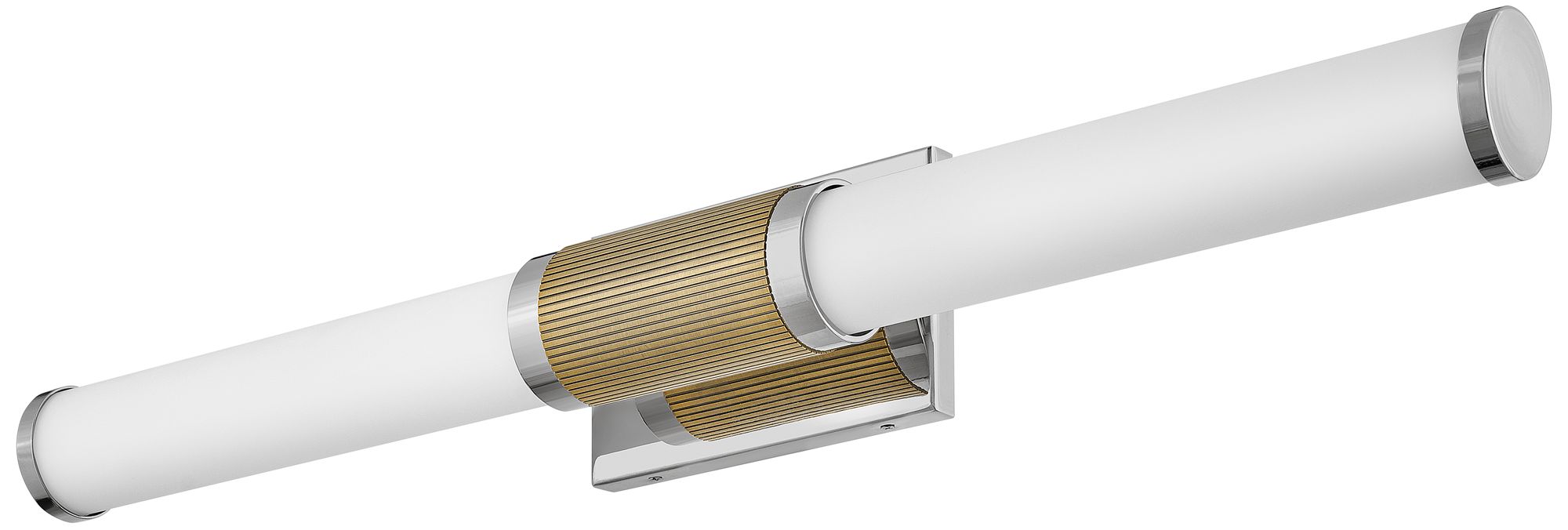 Zevi 29" Wide Polished Nickel Brass 2-Light LED Bath Light