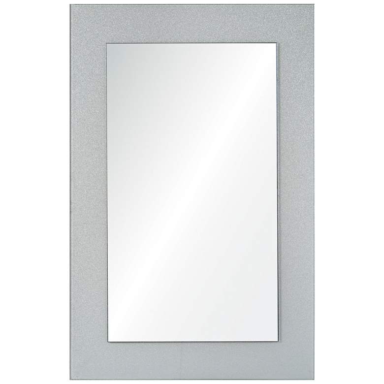 Image 1 Ziegler White and Silver 24 inch x 36 inch  Wall Mirror