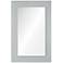 Ziegler White and Silver 24" x 36"  Wall Mirror
