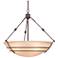 Ziele 32 3/4"W Bronze Frosted Champagne Glass Pendant Light