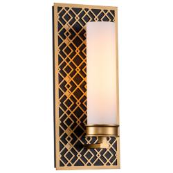 Ziggy 1 Lt Bath Bar in Laquered Gold