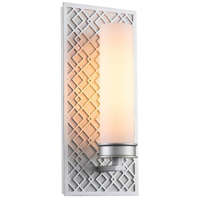 Image 1 Ziggy 1 Lt Bath Bar in Laquered Silver