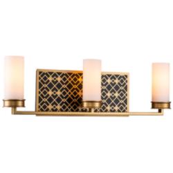 Ziggy 3 Lt Bath Bar in Laquered Gold