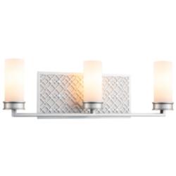 Ziggy 3 Lt Bath Bar in Laquered Silver